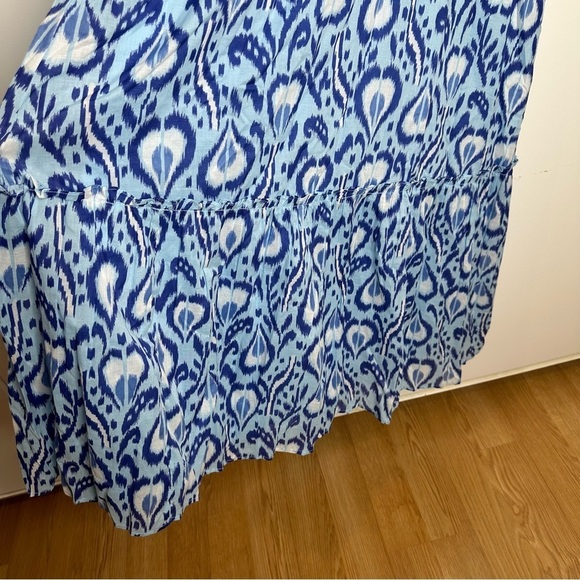 NWT Banjanan Womens Ruffled Neck Tea-Length Tunic Dress Size Small - Picture 4 of 10